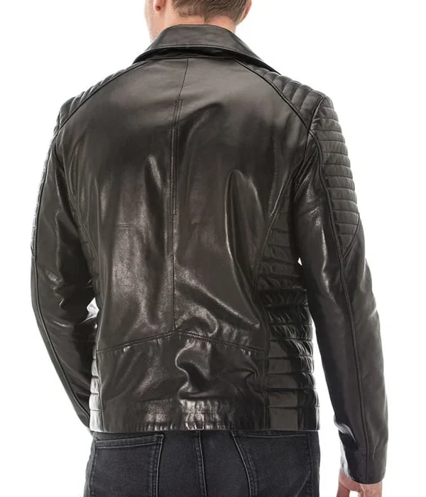 VANGUARD | MEN'S BLACK SHEEP LEATHER BIKER JACKET - Image 3